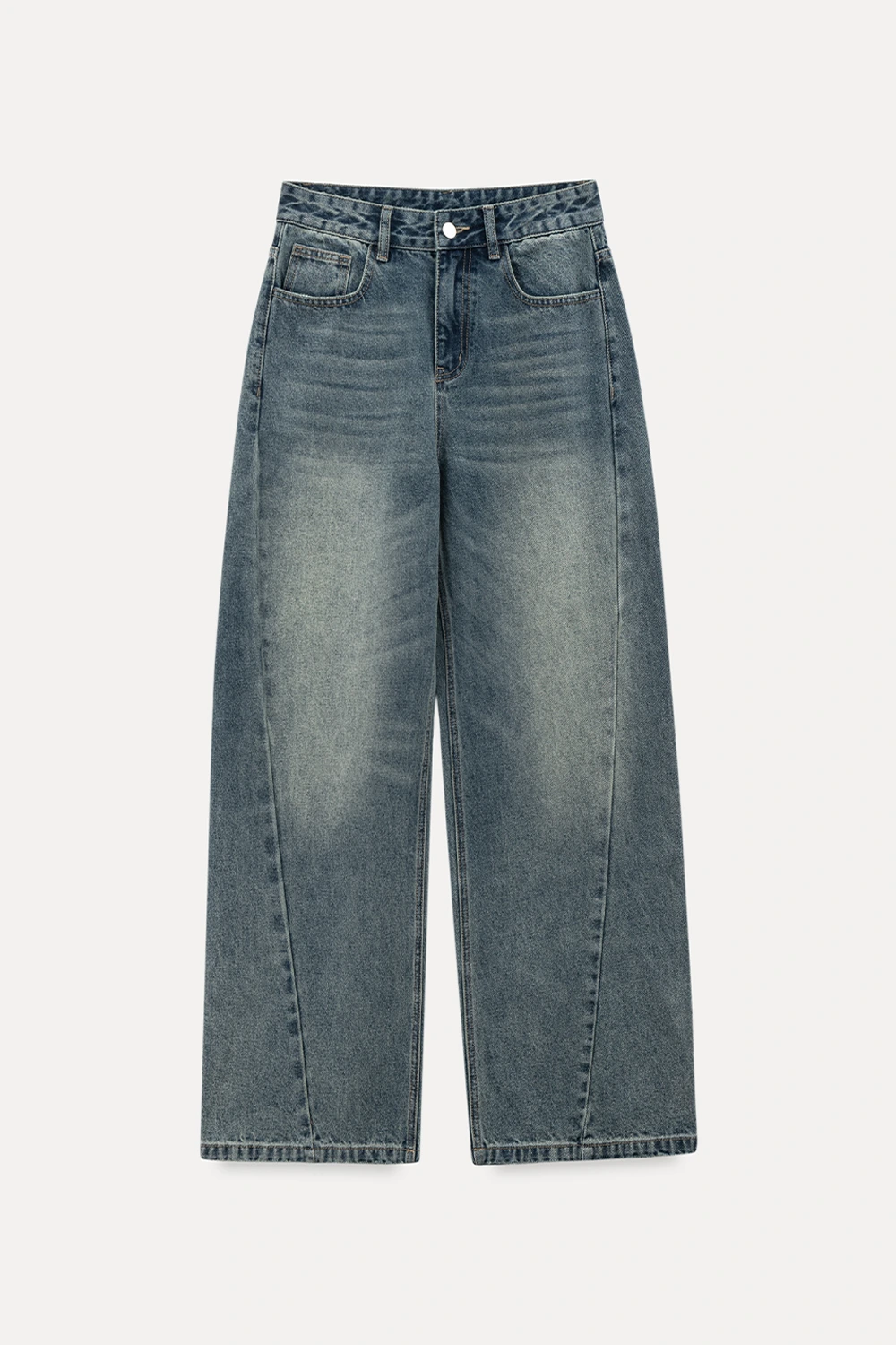 Wide-Leg Denim Jeans