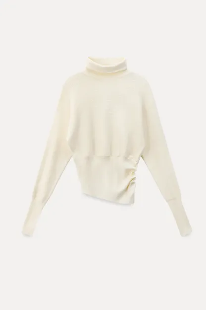 Elegant Knit Top & Flared Skirt Set