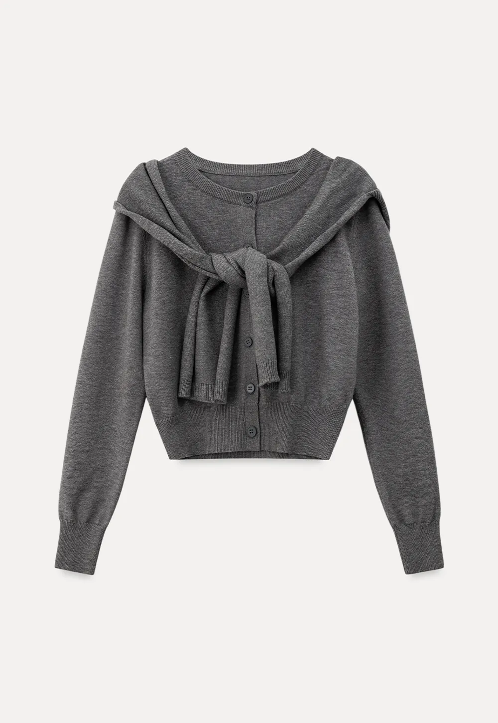 Relaxed Knit Cardigan & Full Skirt Set