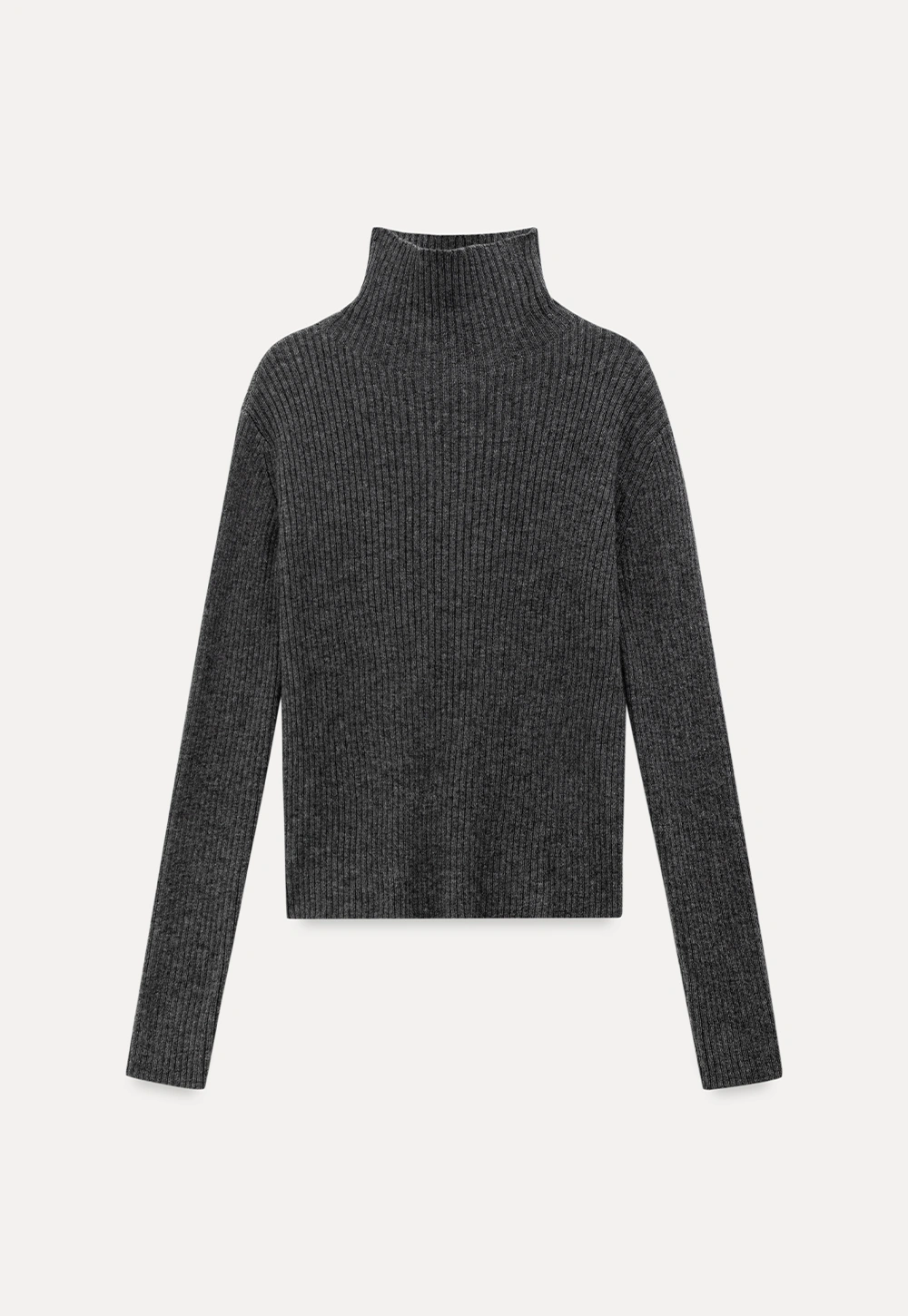 Women Ribbed Turtleneck Sweater for Fall