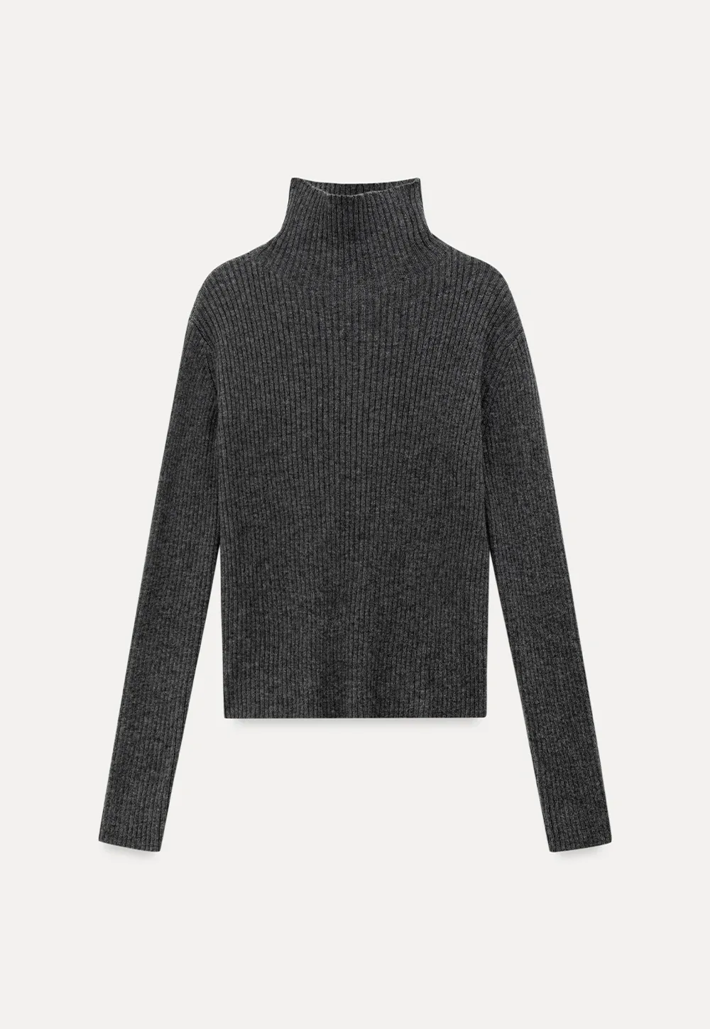 Women Ribbed Turtleneck Sweater for Fall
