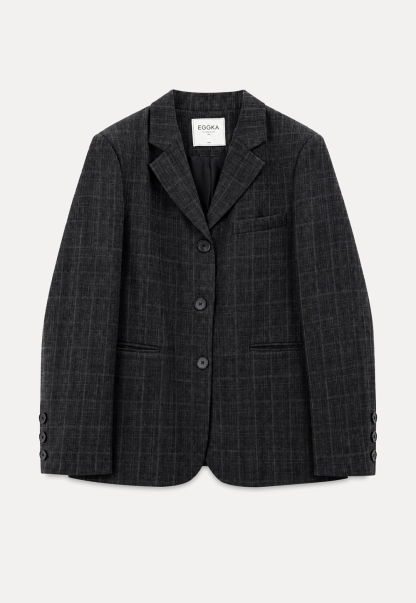 Oversized Plaid Blazer Suit