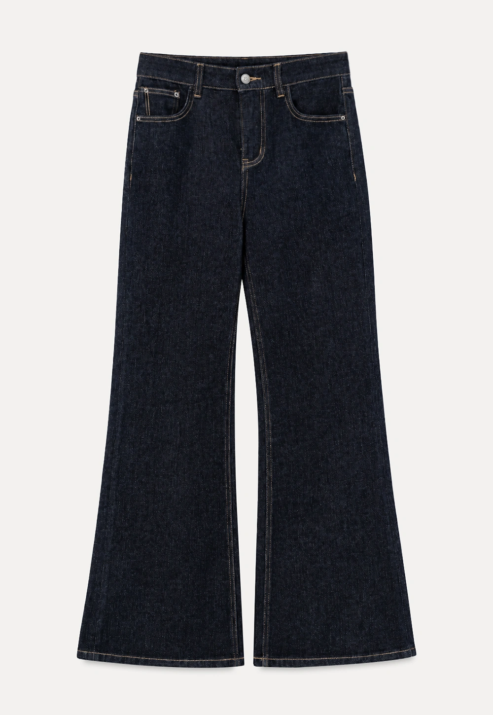 Wide Leg Straight Cut Denim Jeans