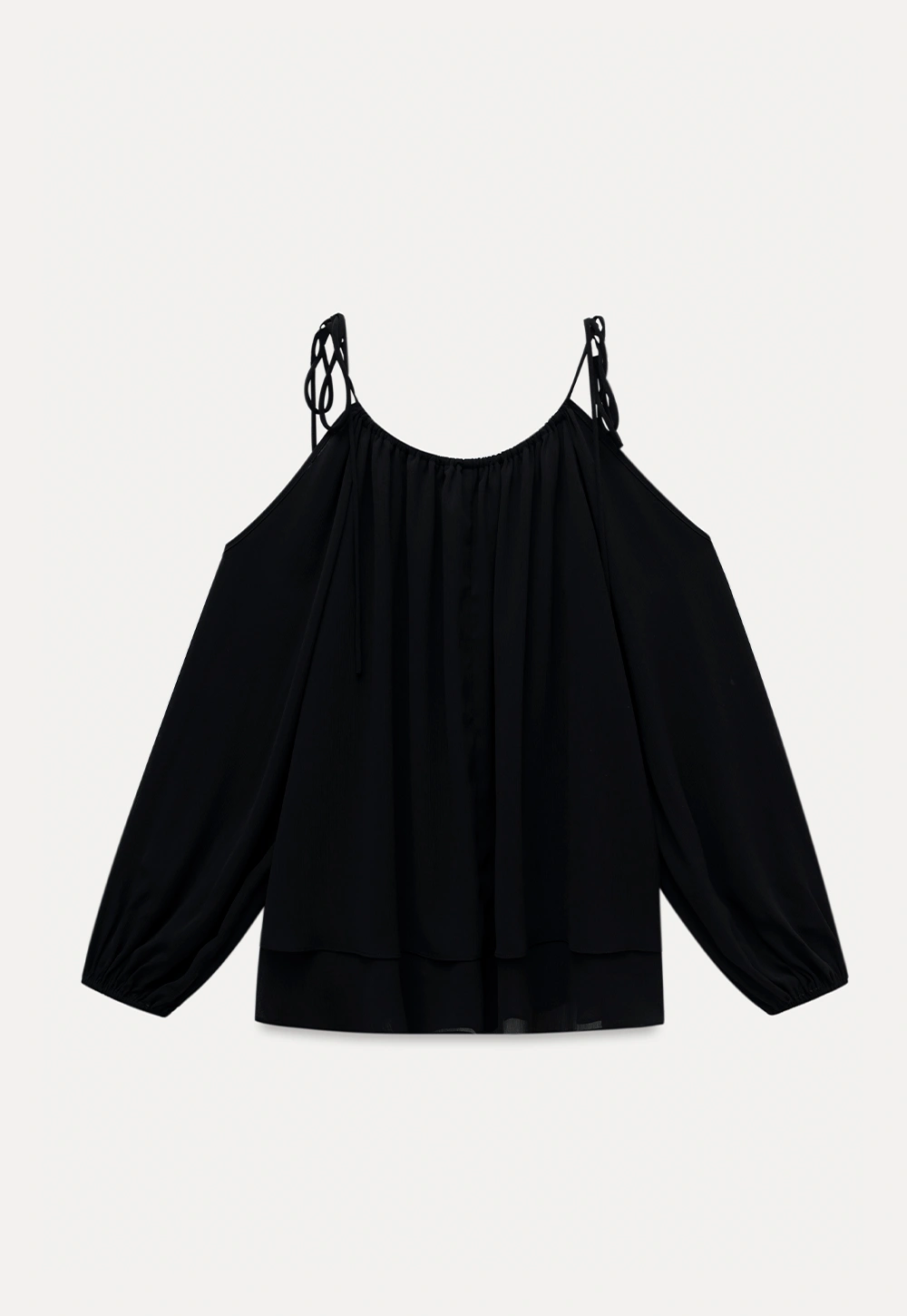 Women’s Off-Shoulder Black Blouse