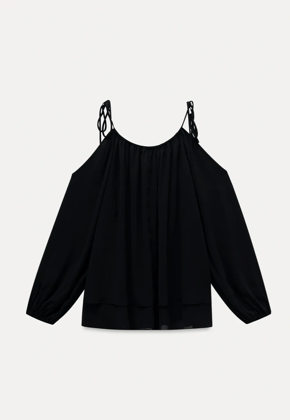 Women’s Off-Shoulder Black Blouse