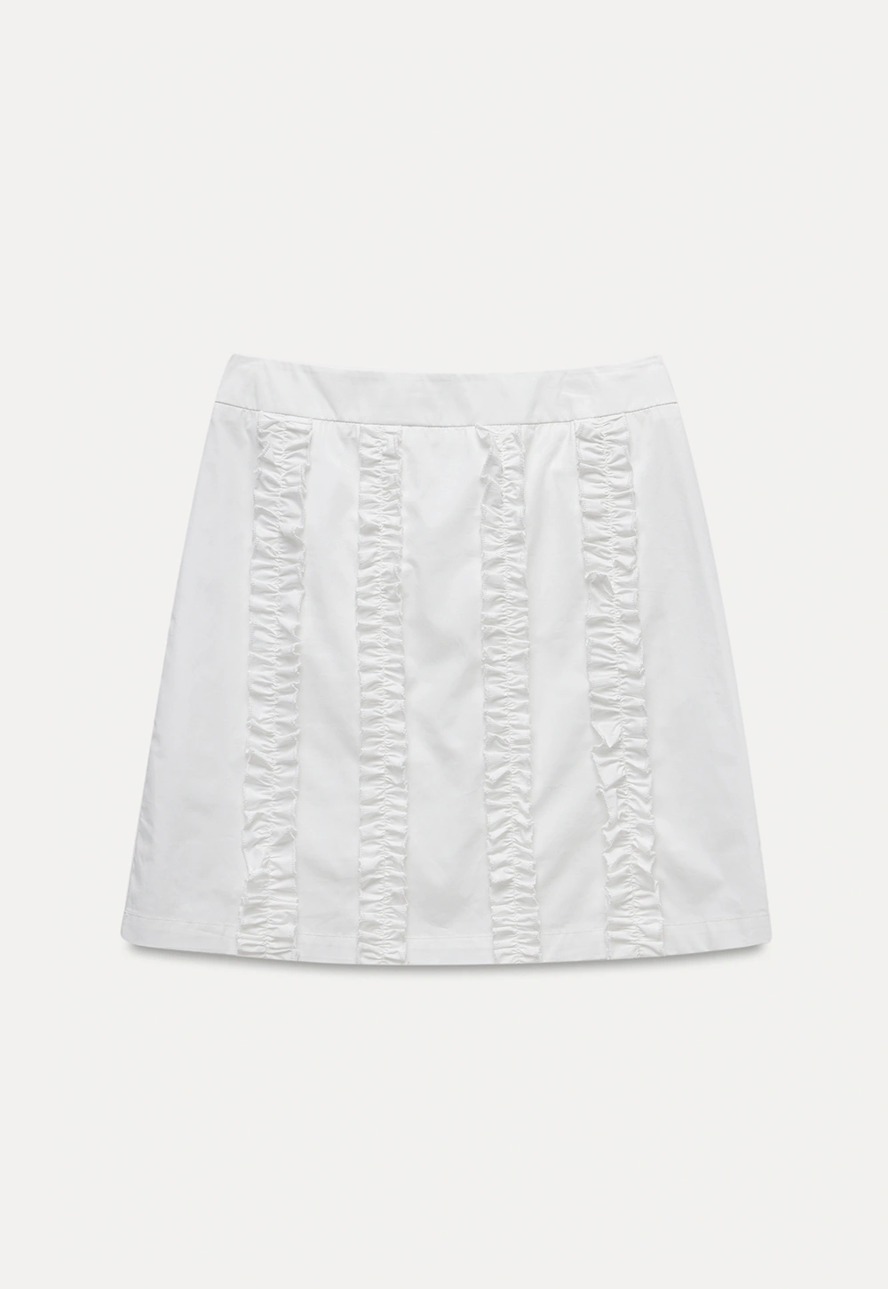Women’s White Ruffled Skirt