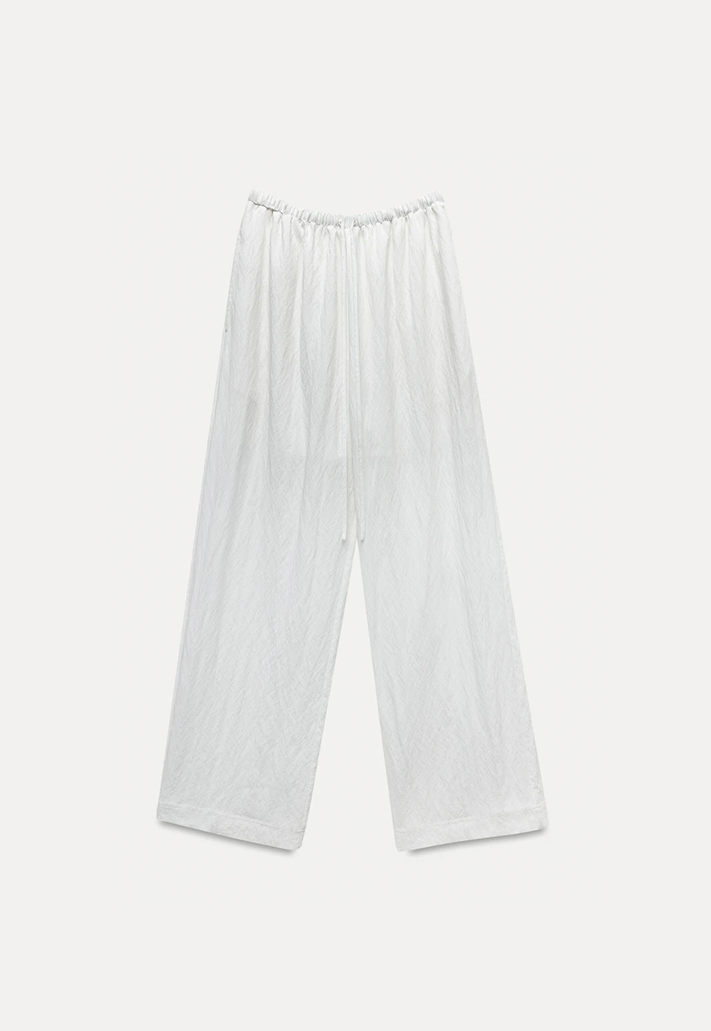 Women's Sheer Wide Leg Drawstring Pants