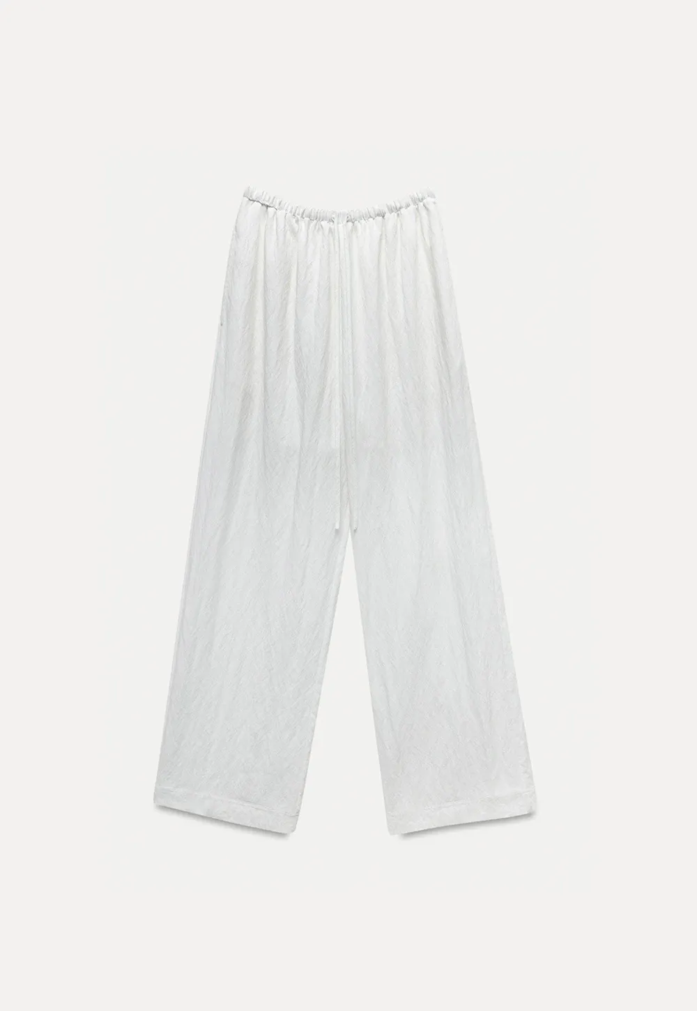 Women's Sheer Wide Leg Drawstring Pants