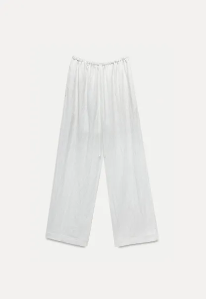 Women's Sheer Wide Leg Drawstring Pants