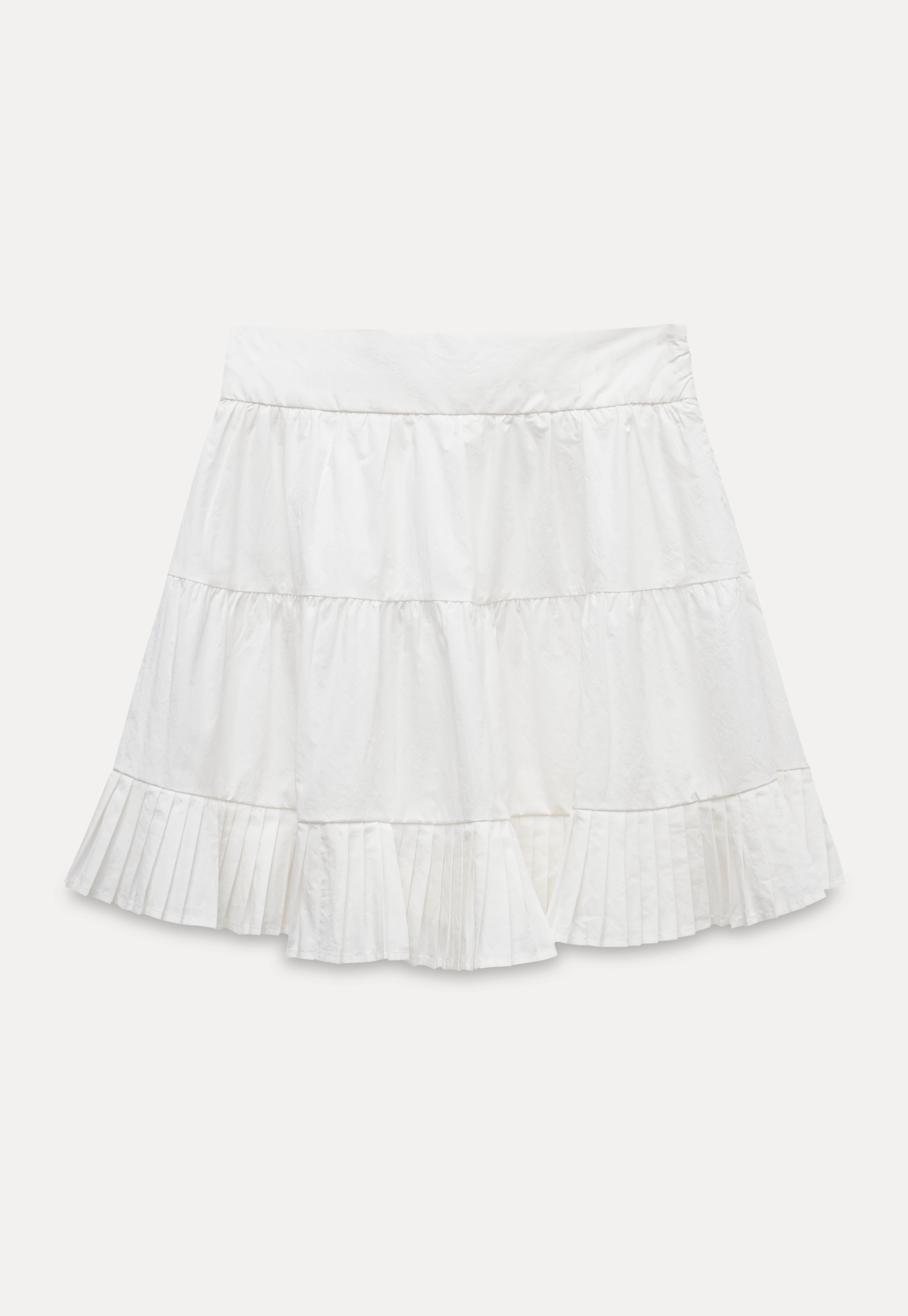 White Collared Button-Up Top