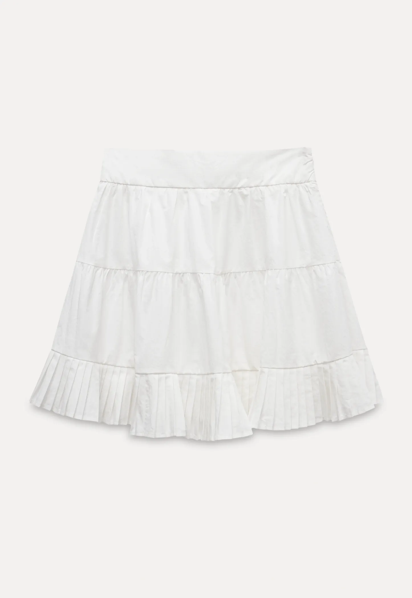 White Collared Button-Up Top