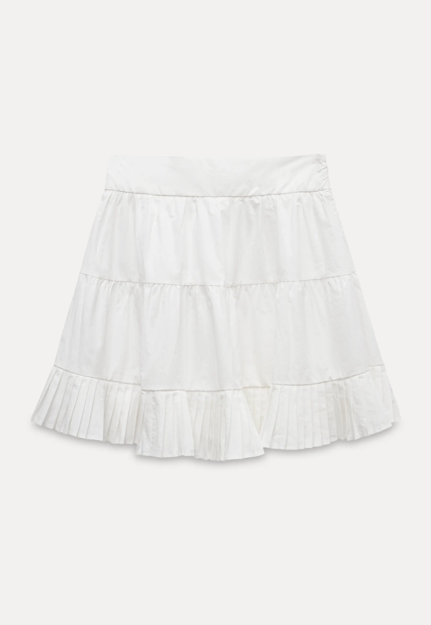 White Collared Button-Up Top