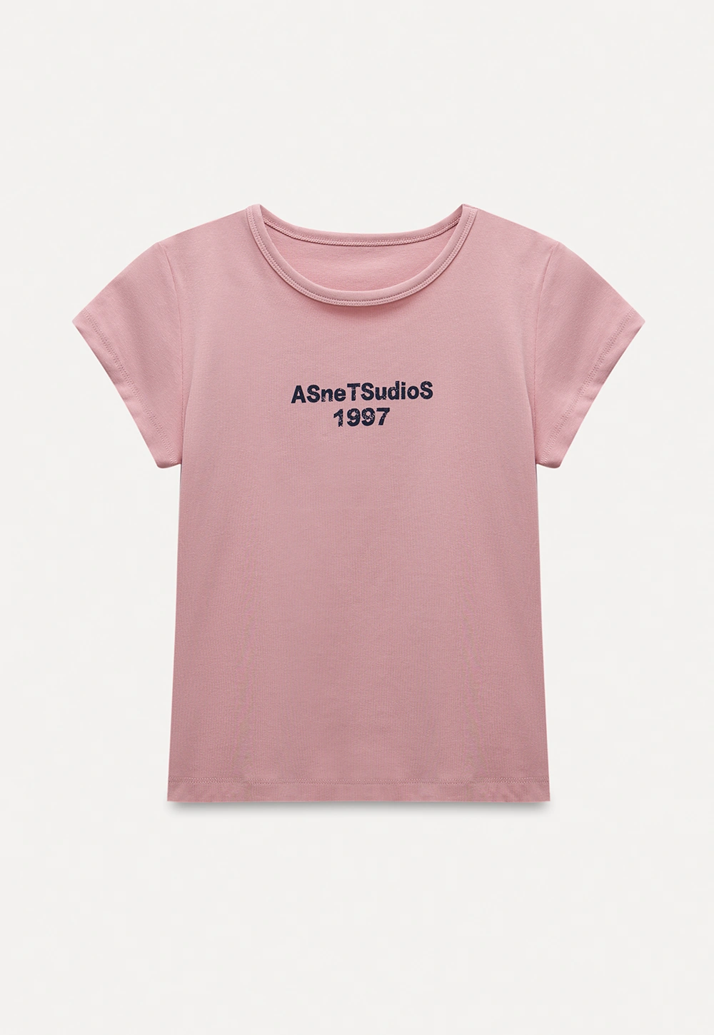 Slim Fit Contrast Letter Tee for Women