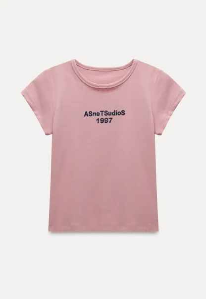 Slim Fit Contrast Letter Tee for Women