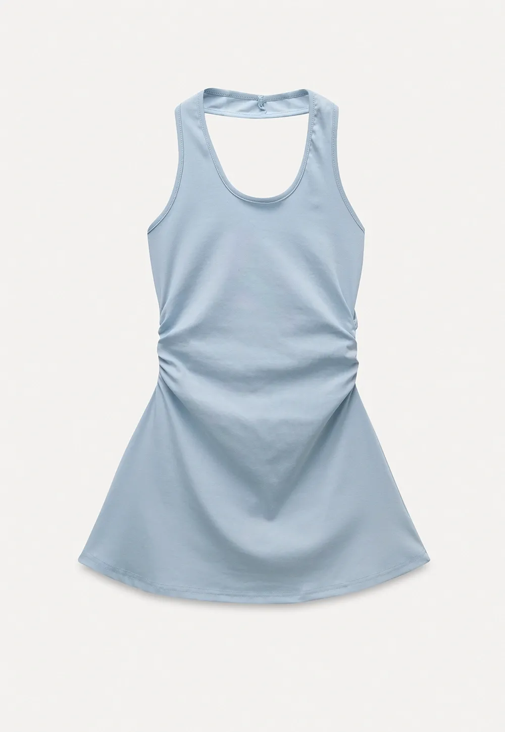 Women’s Halter-Neck Ruched Mini Dress