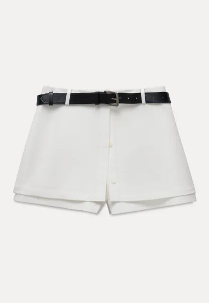 Women's Tailored Skort with Belt 