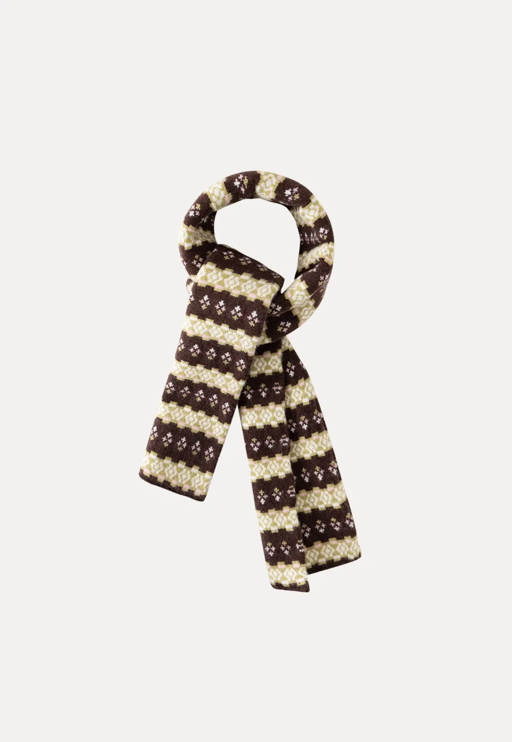 Women Warm Knit Cardigan Set Vintage Striped Style