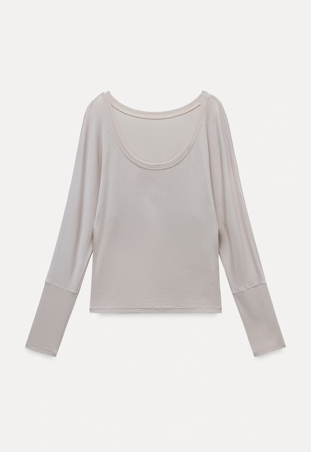 Casual Long Sleeve Top with Flowy Maxi Skirt