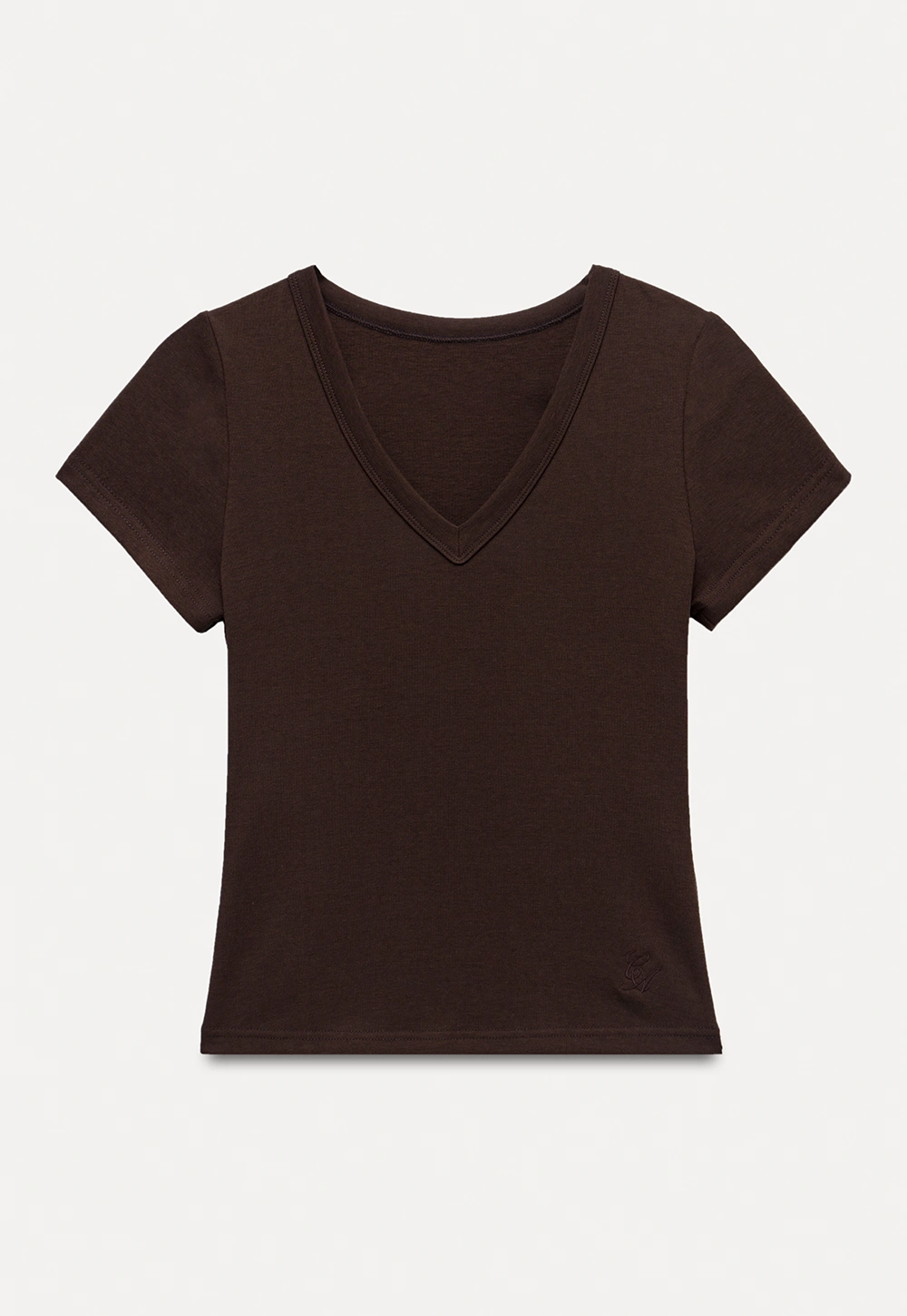 Women's Slim Fit V-Neck Short Sleeve T-Shirt