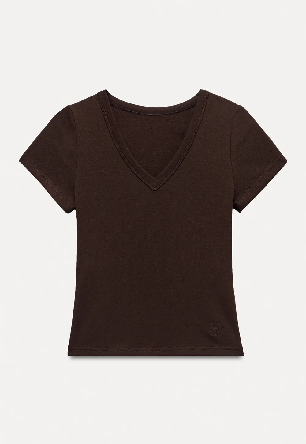 Women's Slim Fit V-Neck Short Sleeve T-Shirt