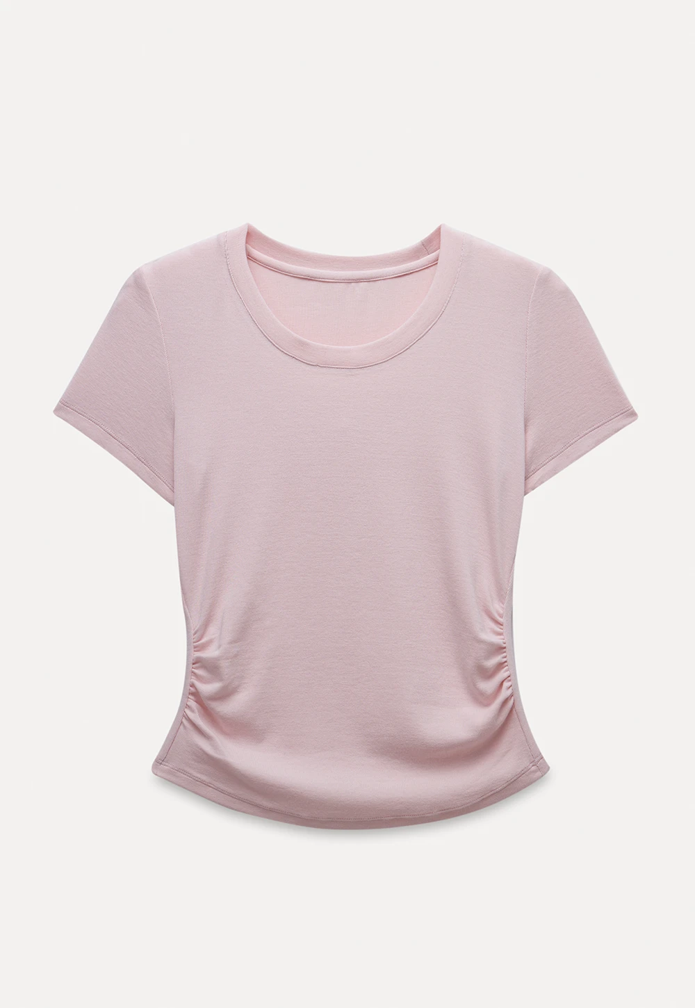 Ruched Slim Fit Short Sleeve Tee