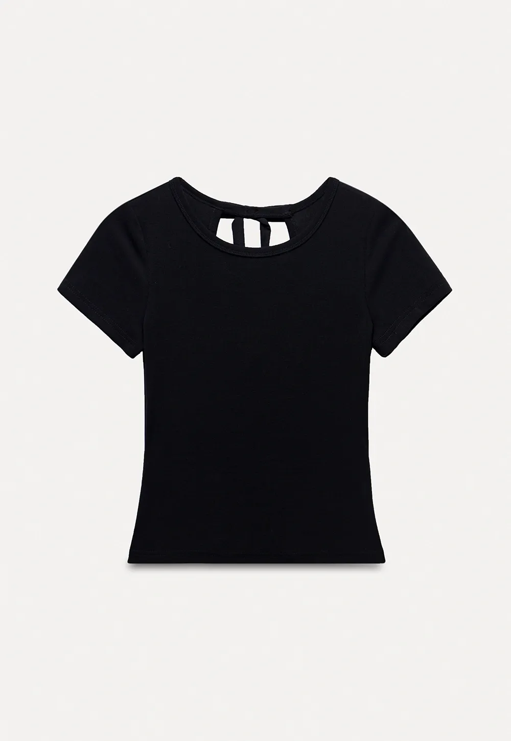 Women’s Backless Tie Short Sleeve Top