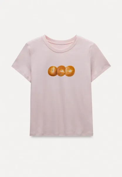 Women’s Cute Bread Print Graphic T-Shirts