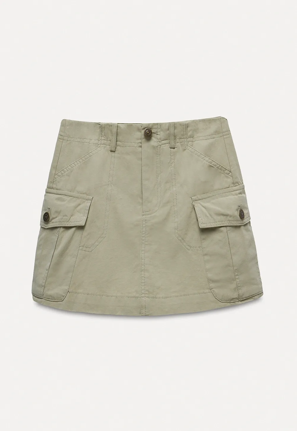 Women’s Cargo Mini Skirt with Flap Pockets