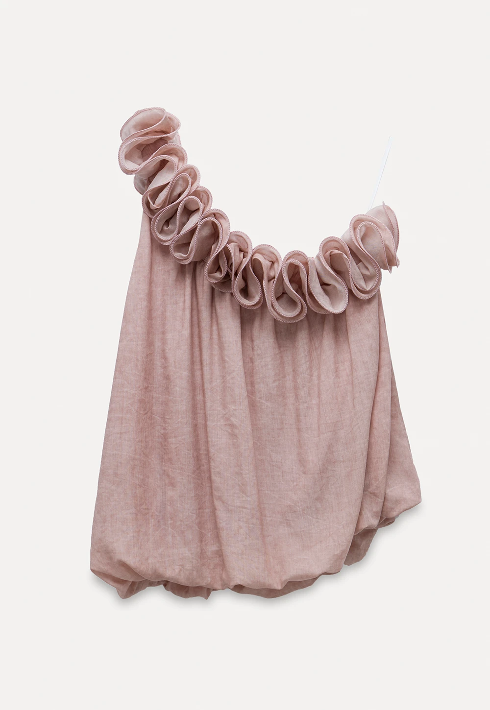 Women’s One Shoulder Ruffle Sleeveless Top