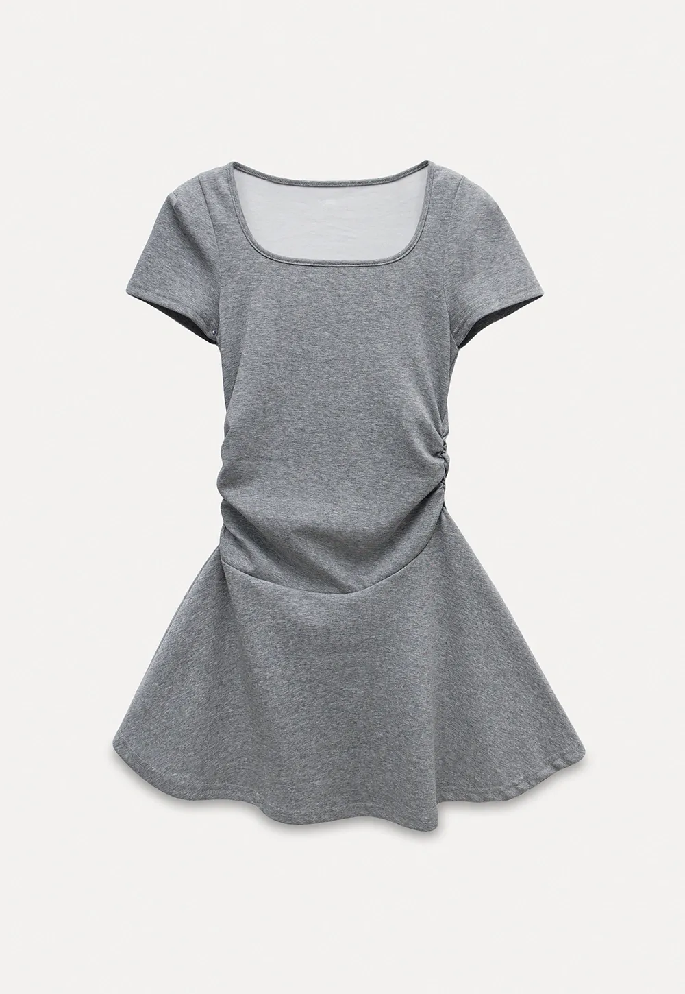 Women's Square Neck Fit and Flare Mini Dress