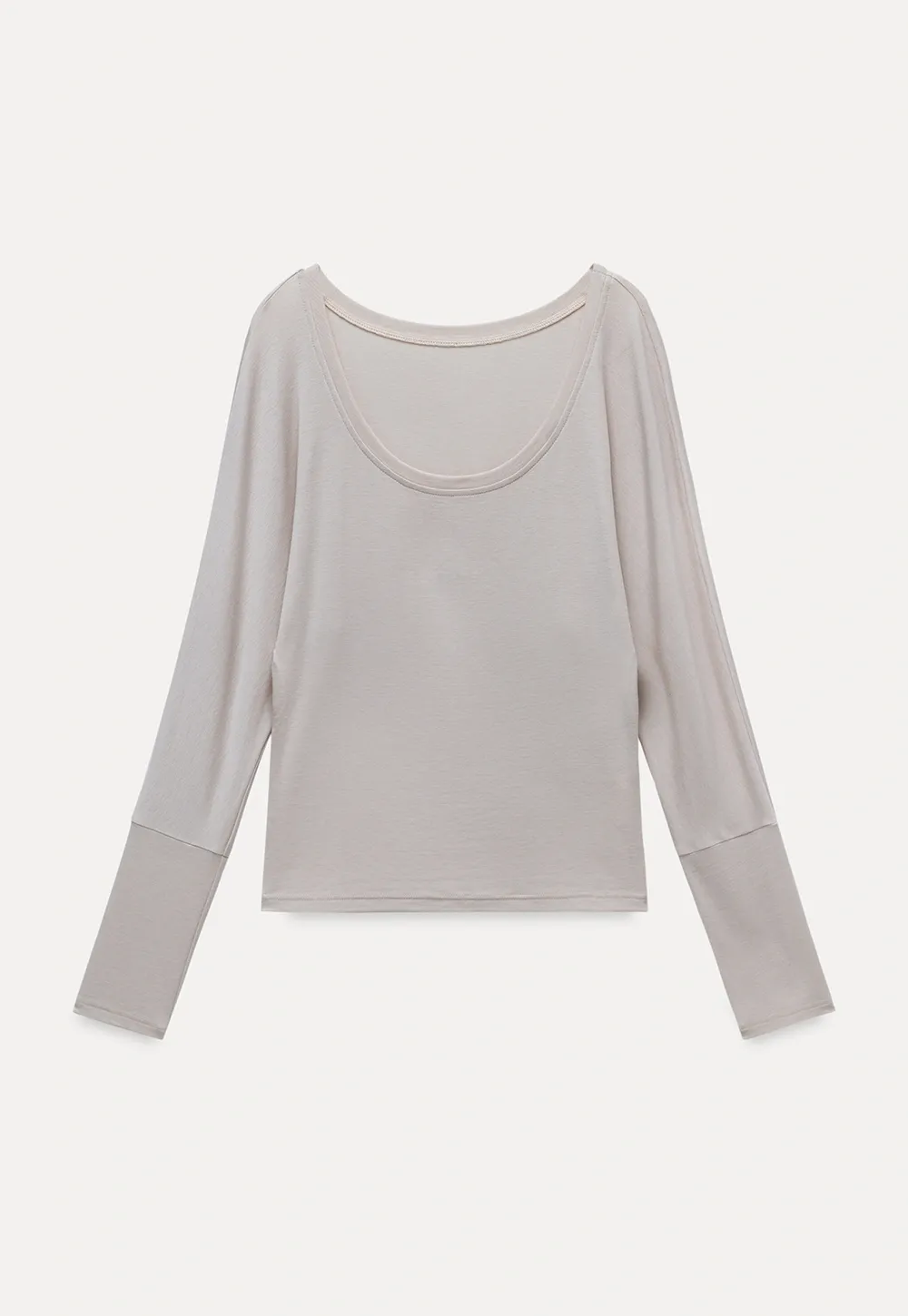 Casual Long Sleeve Top with Flowy Maxi Skirt