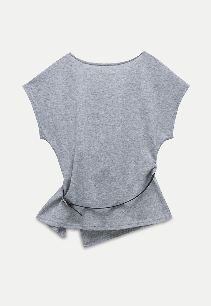 Women’s Asymmetrical Side-Twist Tee