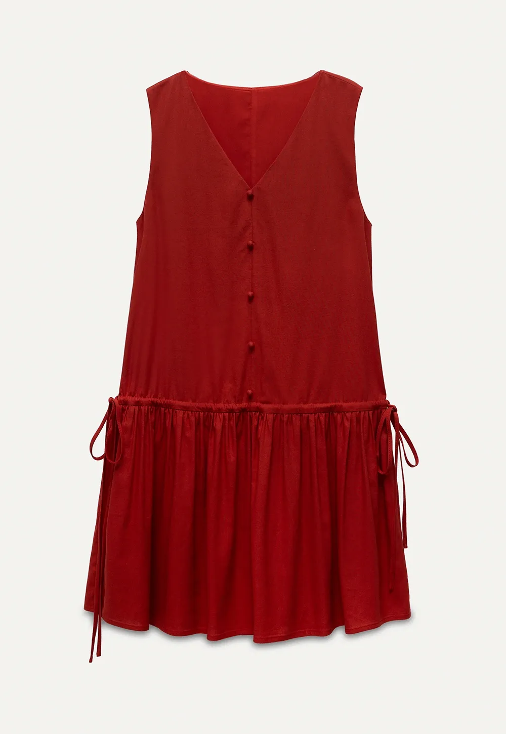 Buttoned Drop-Waist Sundress