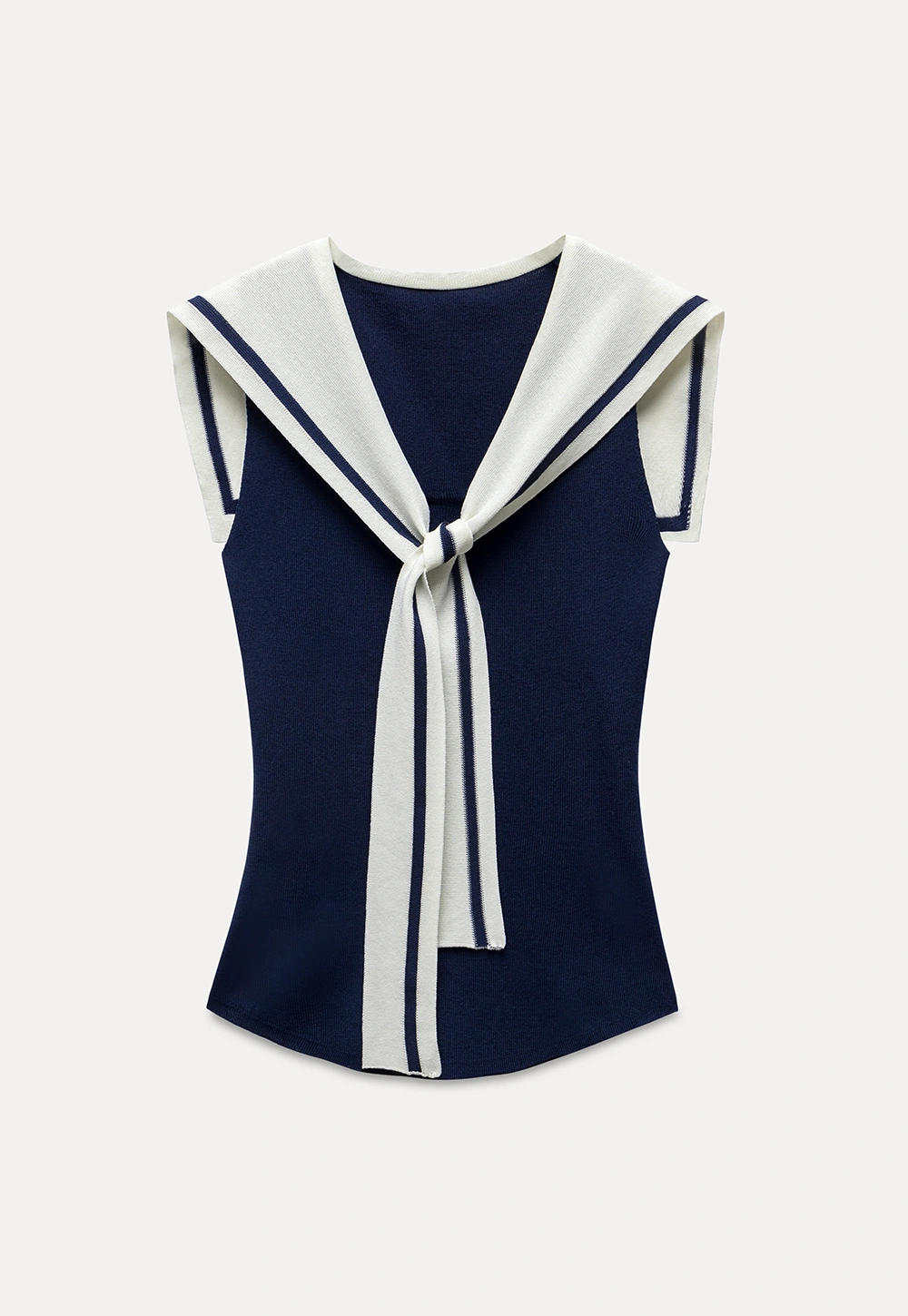 Women's Sailor-Scarf Knit Top Tank