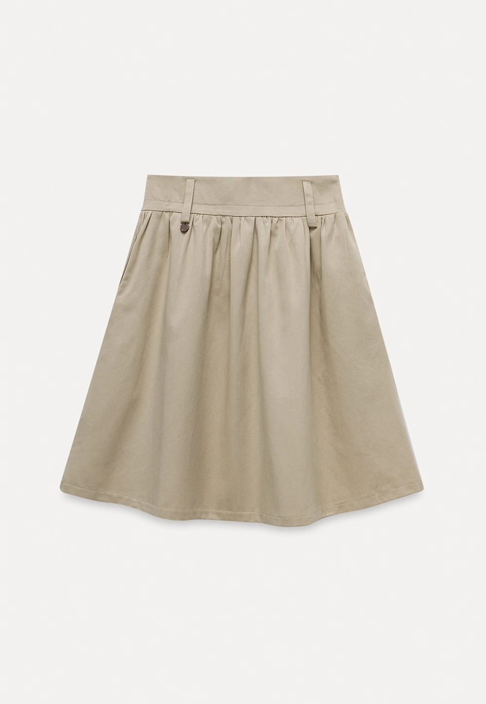 Women's A-Line High Waist Skirt with Pockets