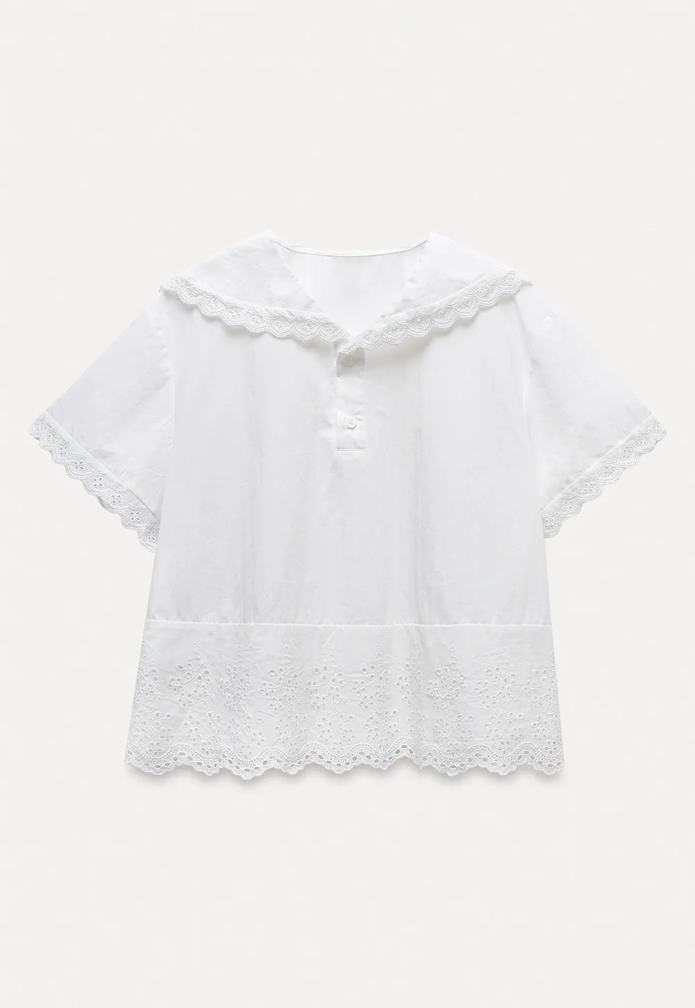 Women's Eyelet Lace Blouse