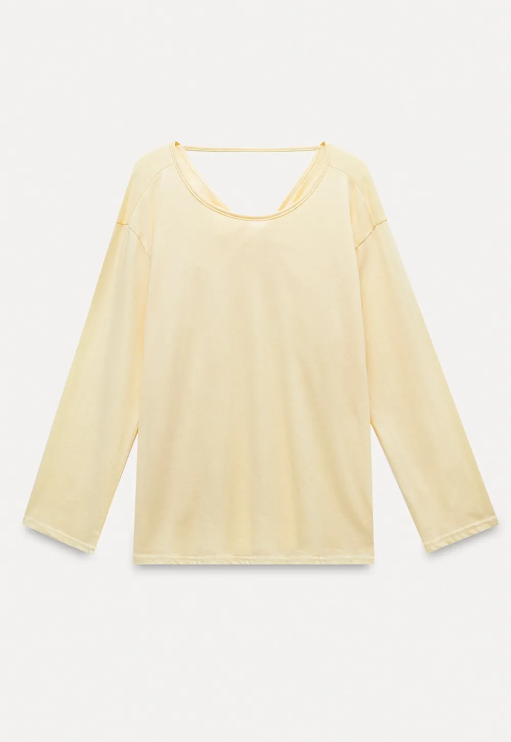 Women's Backless Long Sleeve T-Shirt