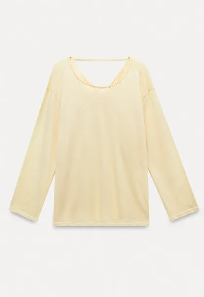 Women's Backless Long Sleeve T-Shirt