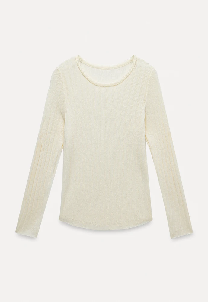 Ribbed Long-Sleeve Tee