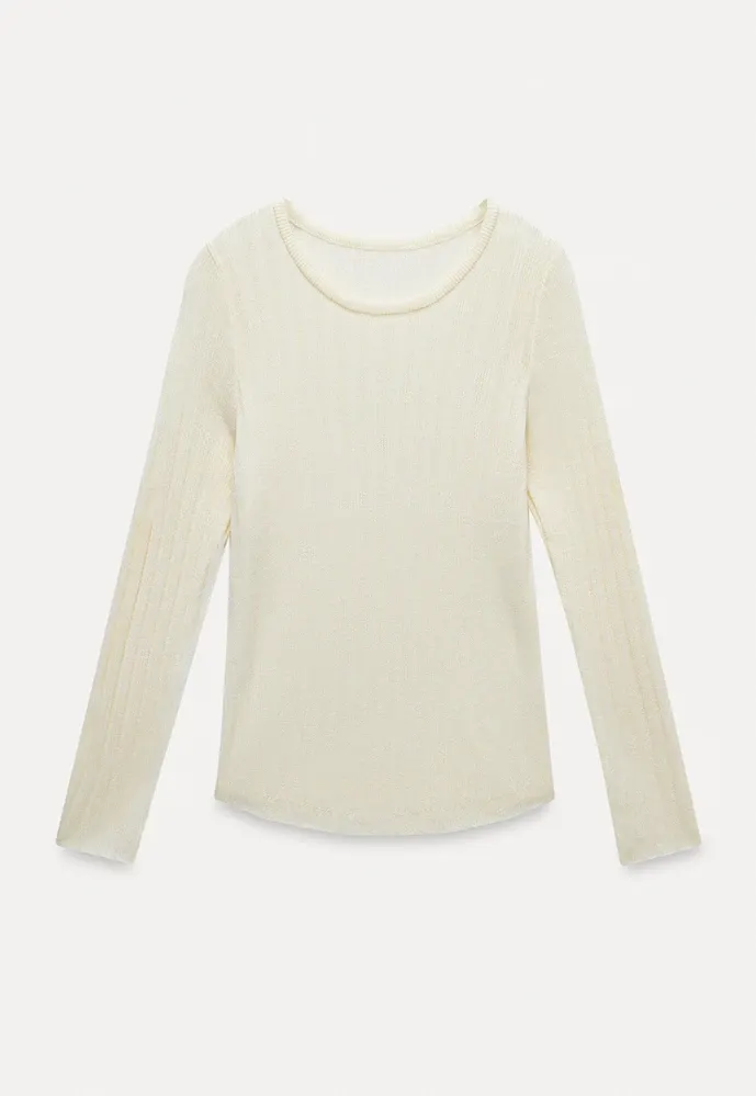 Ribbed Long-Sleeve Tee