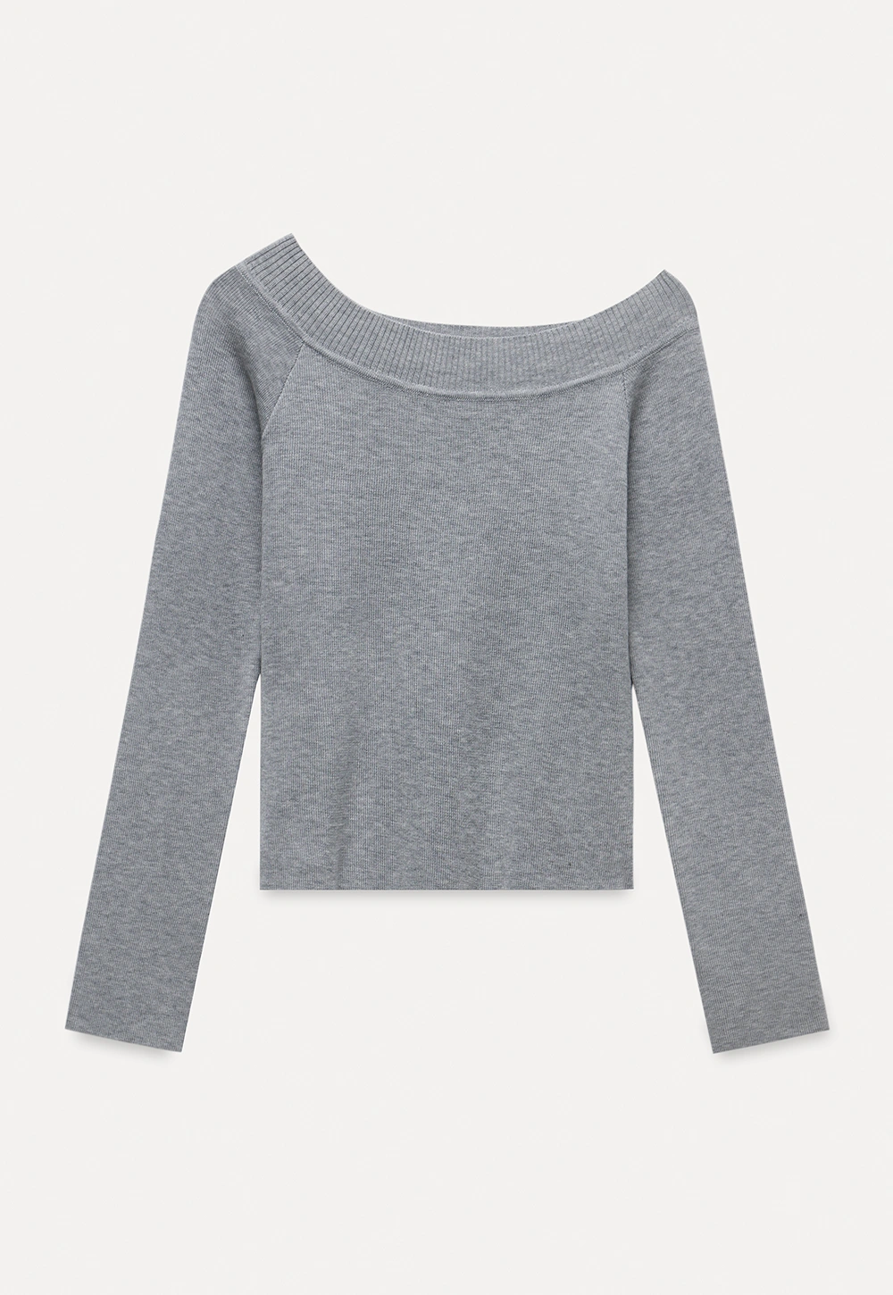 Women's Off-Shoulder Ribbed Knit Top