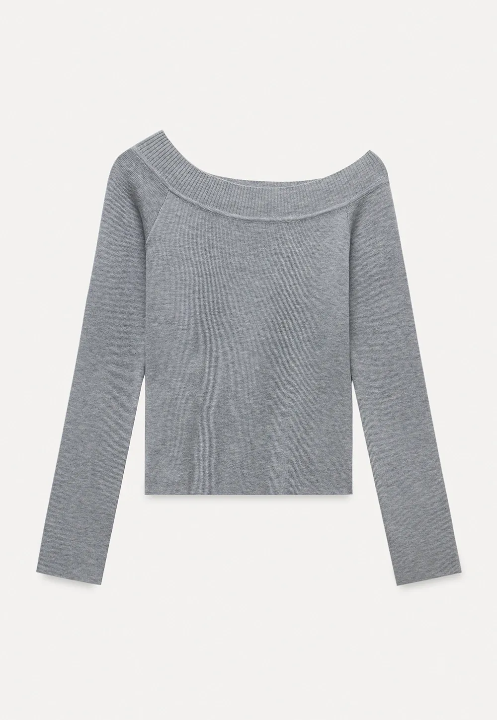 Women's Off-Shoulder Ribbed Knit Top