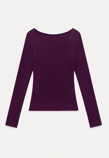 Women's Scoop-Neck Long-Sleeve Tee