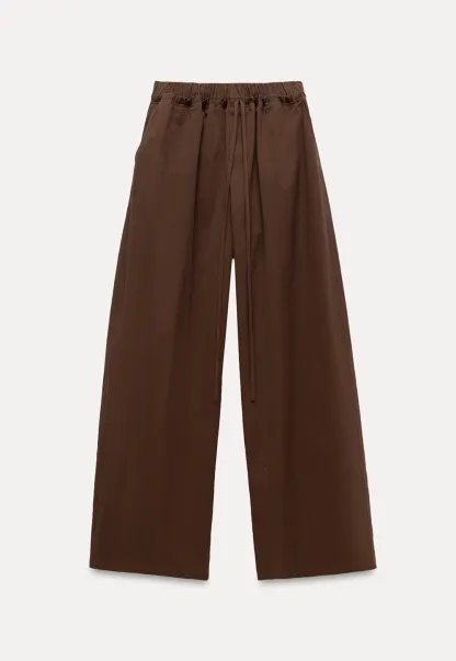 Women's Drawstring Wide-Leg Pants
