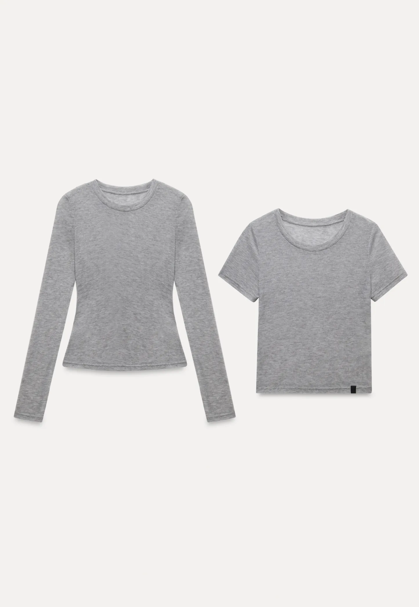 2-Piece Basic Tee Set (Long Sleeve & Short Sleeve)