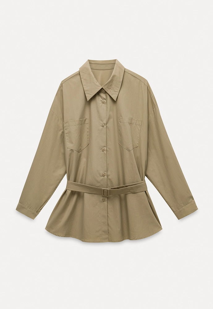 Belted Utility Shirt