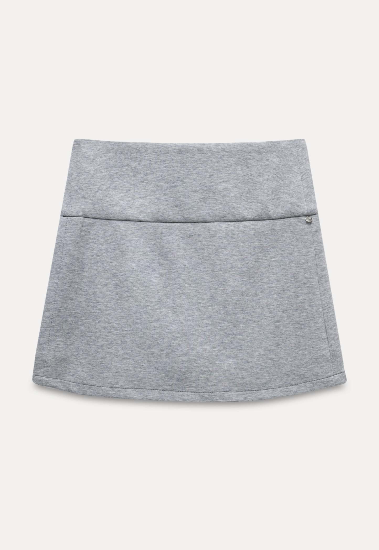 Casual Mini Skirt with Wide Waistband