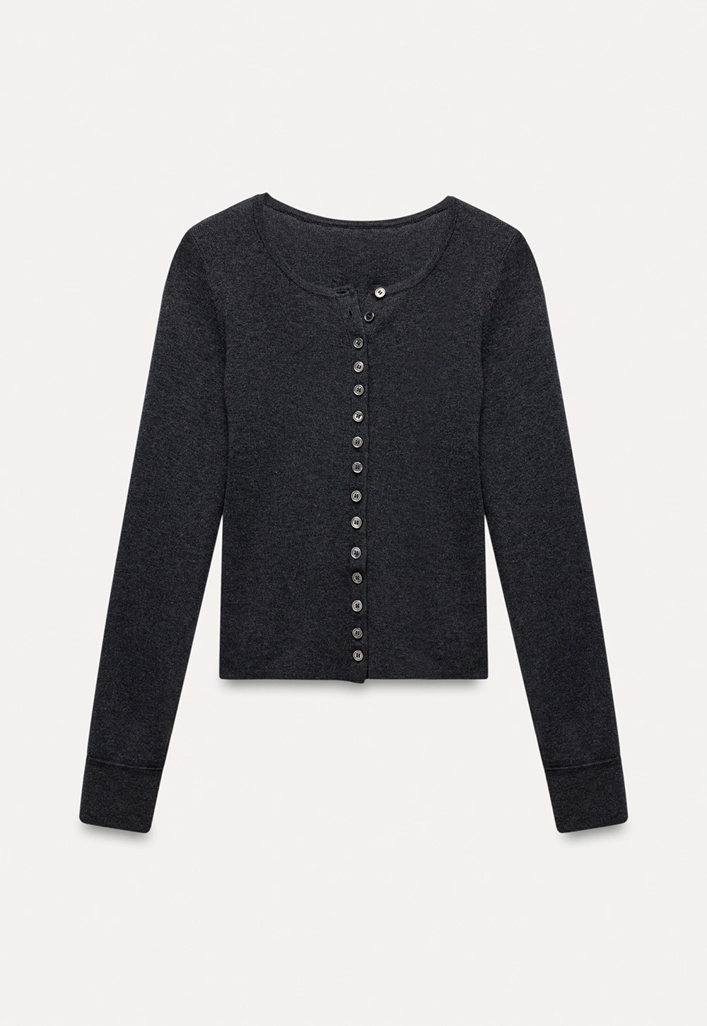 Womens Long Sleeve Button Down Knit Cardigan