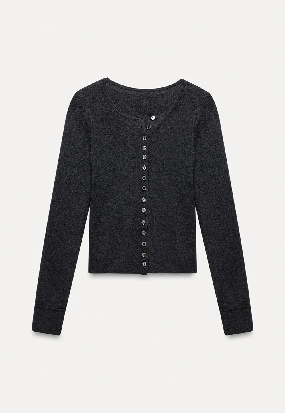 Womens Long Sleeve Button Down Knit Cardigan