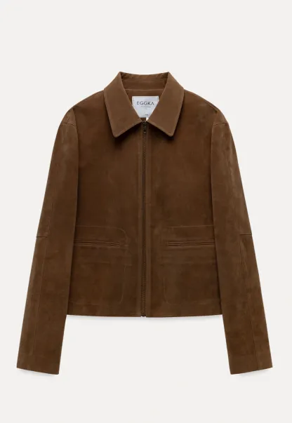 Faux Suede Short Jacket for Women